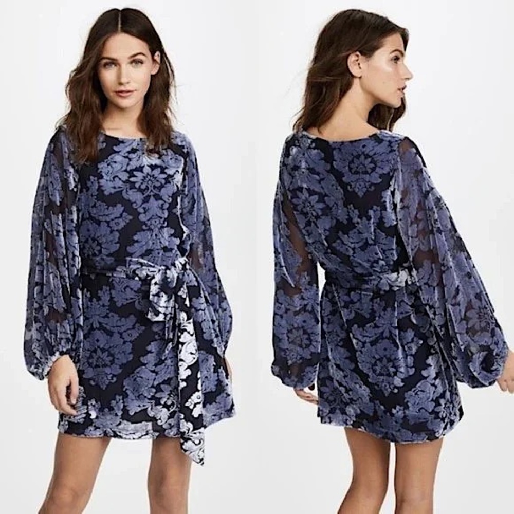 Yumi Kim Bellflower Dress Lapis Burn Out